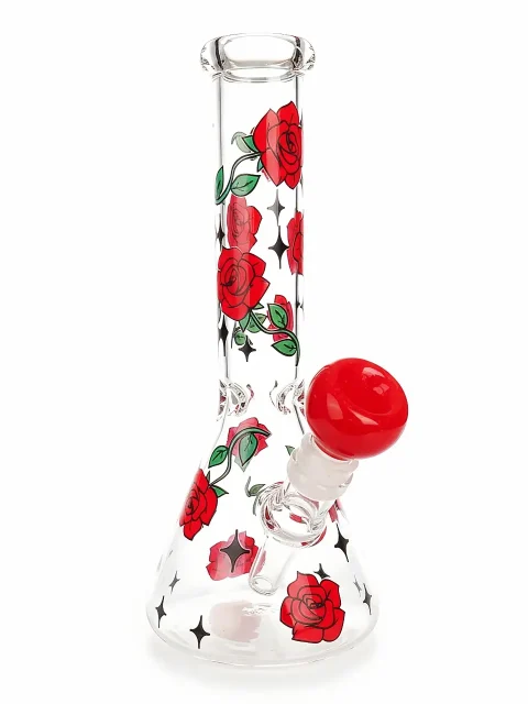 Gothic Rose Beaker Glass Bong