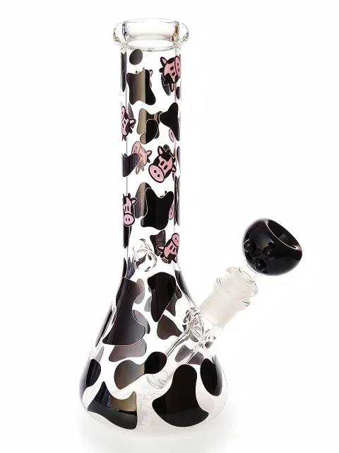 Cow Print Countryside Charm Beaker Glass Bong