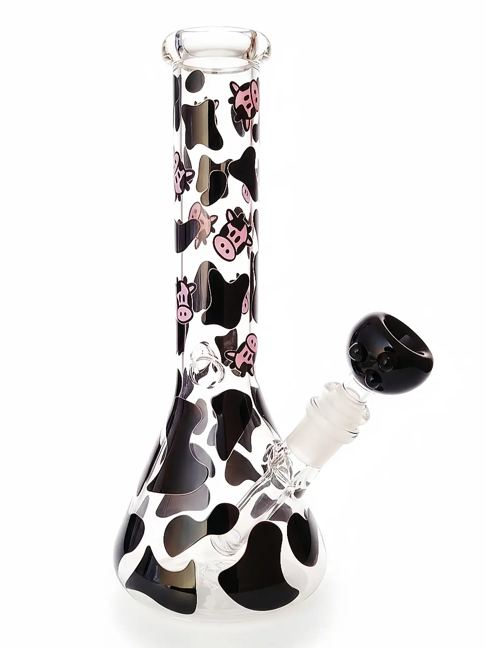 Cow Print Countryside Charm Beaker Glass Bong