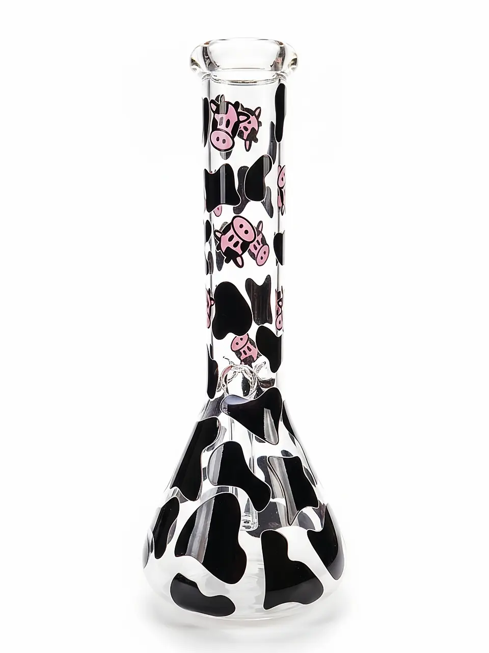 Cow Print Countryside Charm Beaker Glass Bong