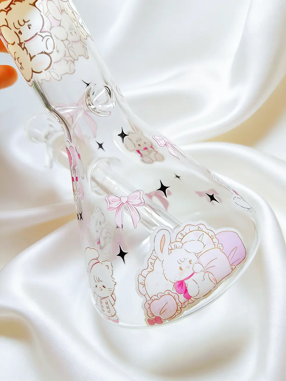 Mousse & Latte Friendship Beaker Glass Bong