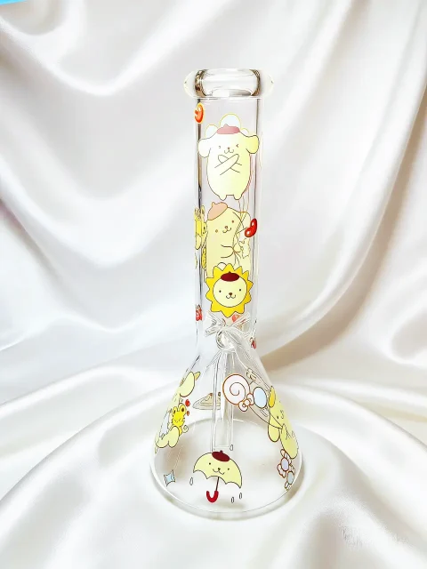 Pompompurin Pudding Party Beaker Glass Bong Pompompurin Pudding Party Beaker Glass Bong