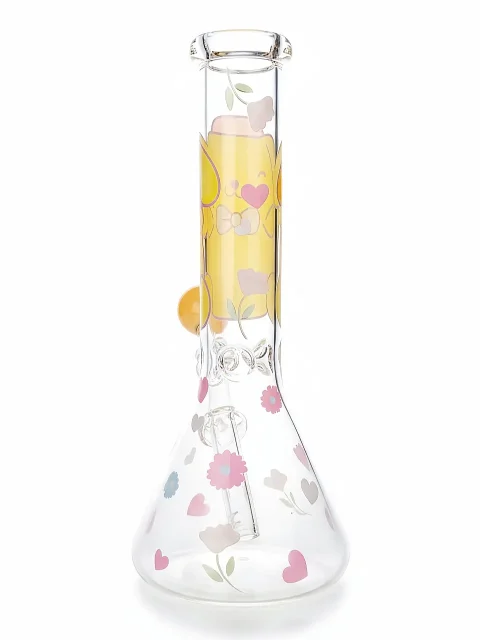 Pompompurin Flower Pompompurin Beaker Glass Bong