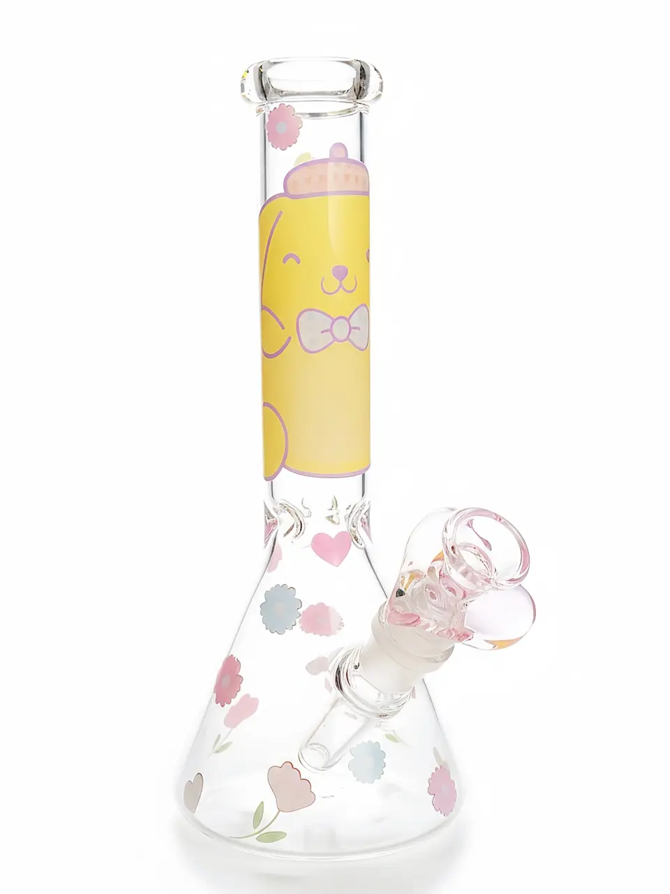 Pompompurin Flower Pompompurin Beaker Glass Bong