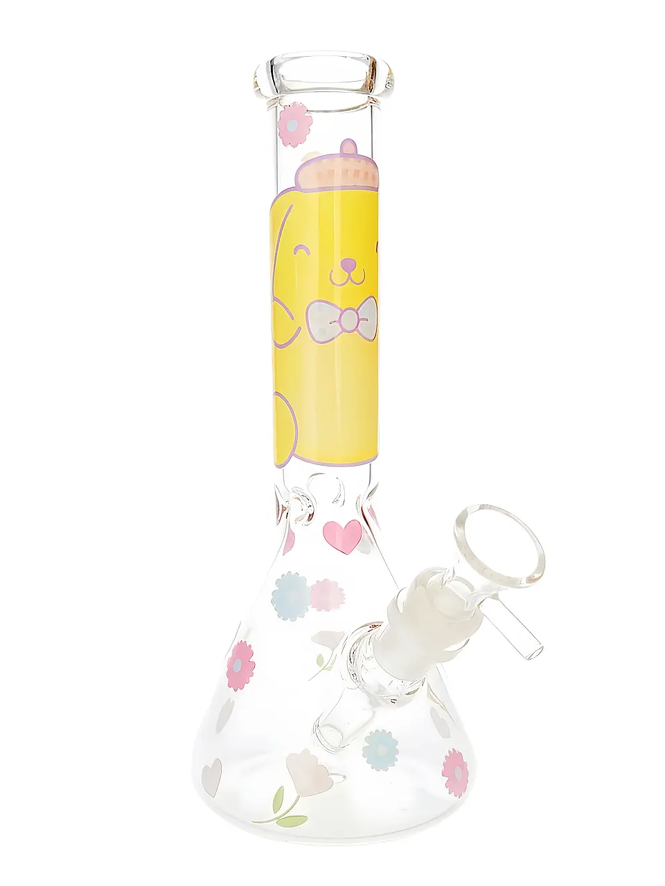 Pompompurin Flower Pompompurin Beaker Glass Bong