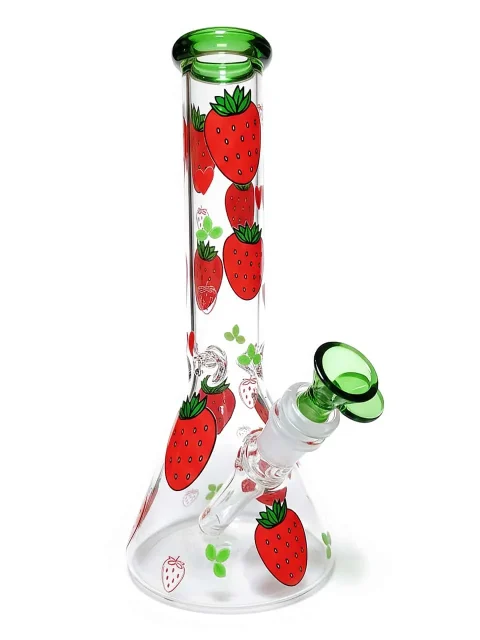 Strawberry Fields Beaker Glass Bong