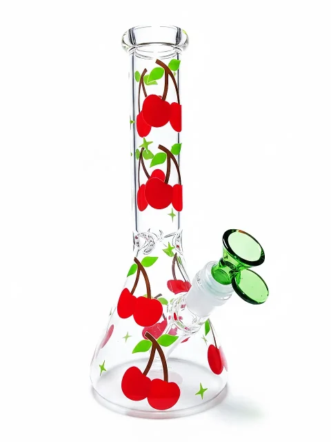 Scarlet Summer Cherry Pop Beaker Glass Bong