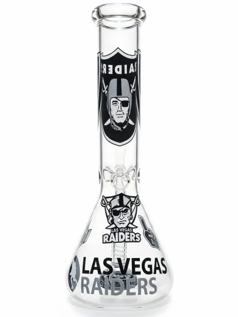 10″-las-vegas-raiders-pirate-legend-beaker-glass-bong-1.webp 10-Inch Las Vegas Raiders "Silver & Black" Beaker Bong