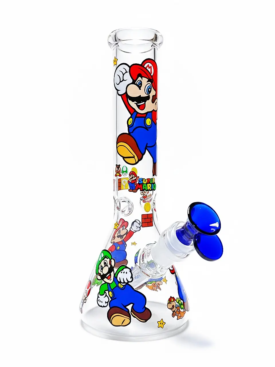 Level-Up Super Mario & Friends Beaker Glass Bong