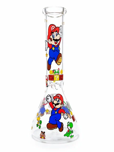 Level-Up Super Mario & Friends Beaker Glass Bong