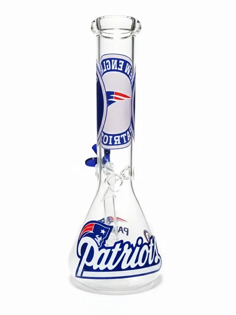 10-Inch New England Patriots Inspired Beaker Bong 10-Inch New England Patriots Inspired Beaker Bong