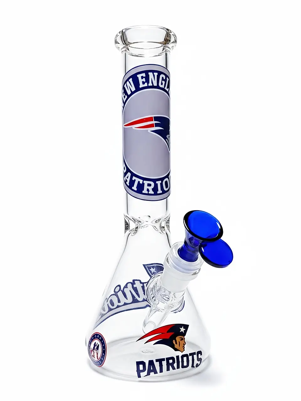10-Inch New England Patriots Inspired Beaker Bong