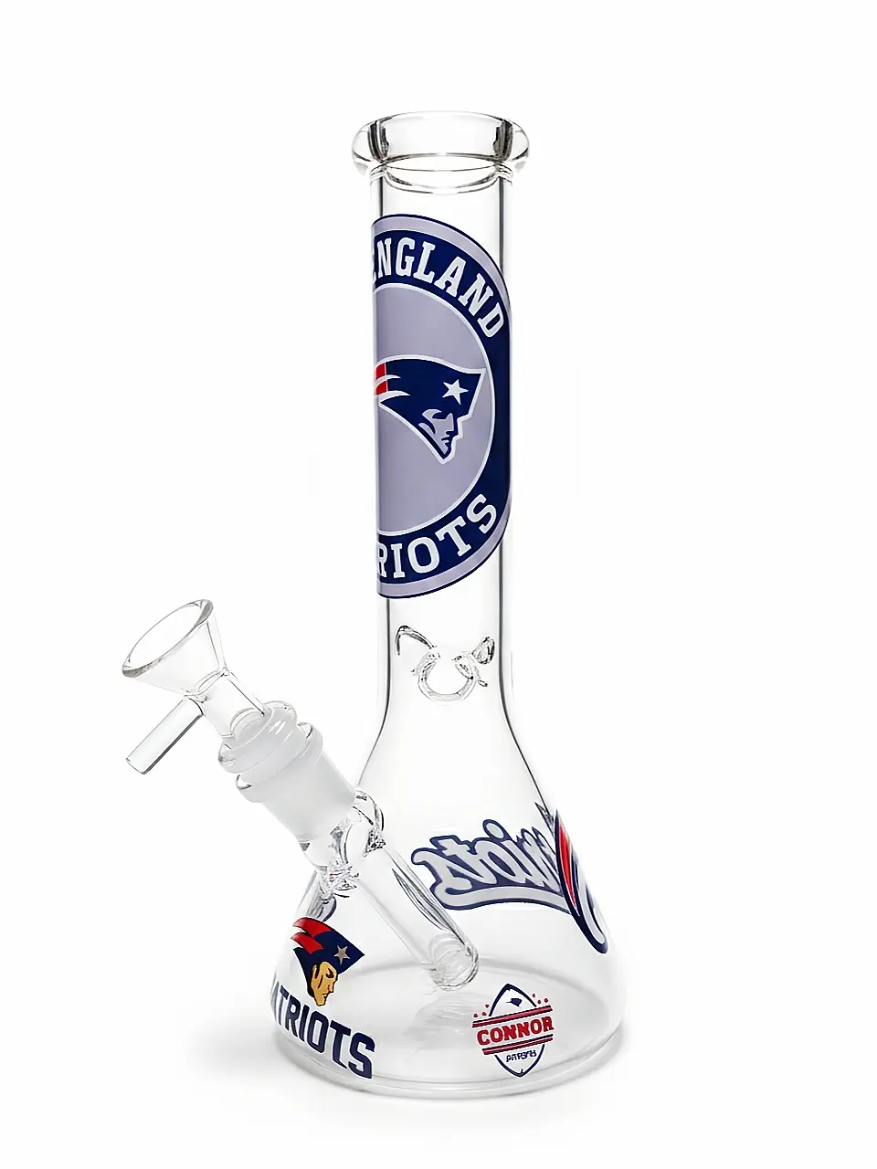 10-Inch New England Patriots Inspired Beaker Bong