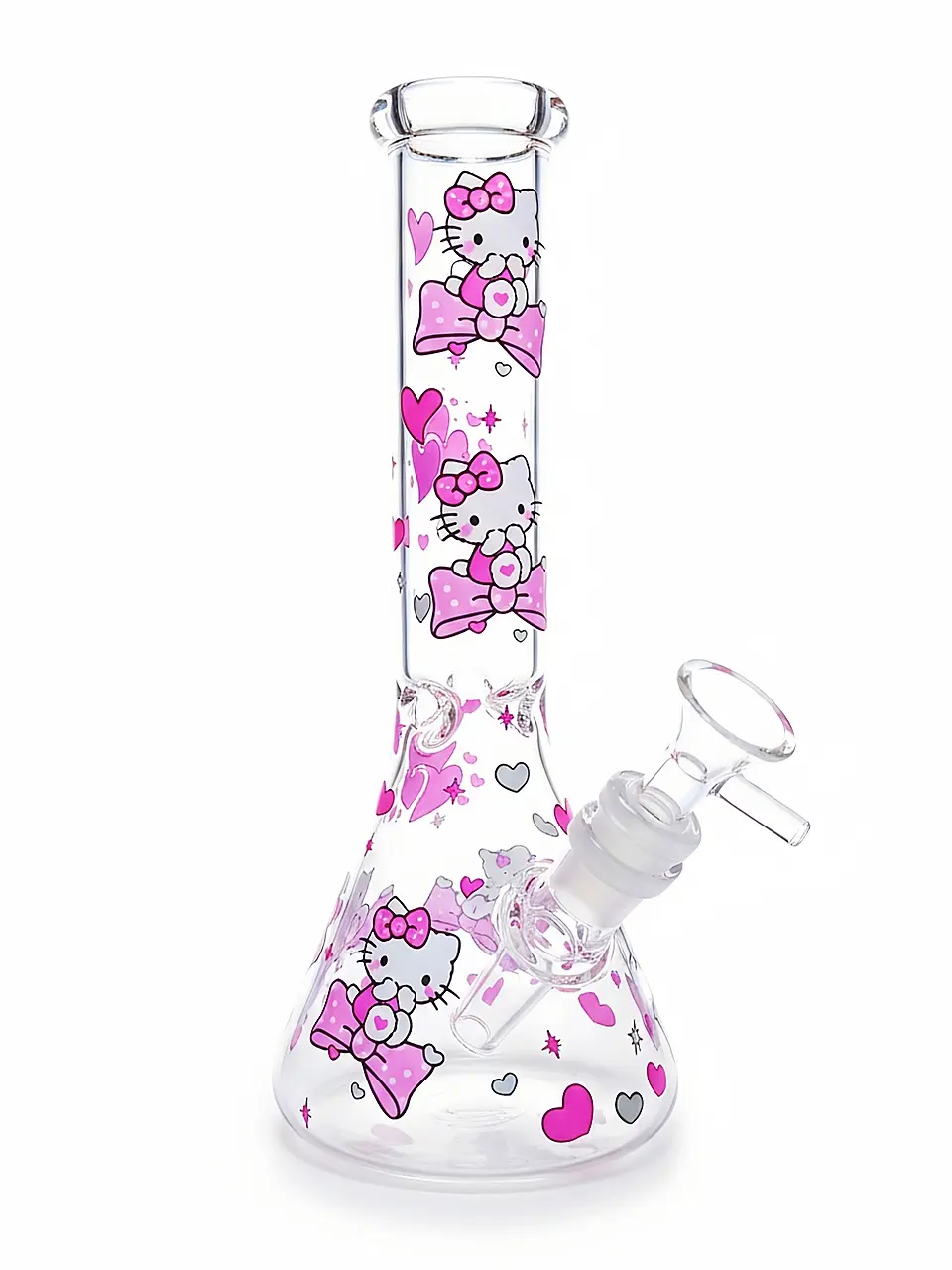 Hello Kitty Sakura Pink Beaker Glass Bong