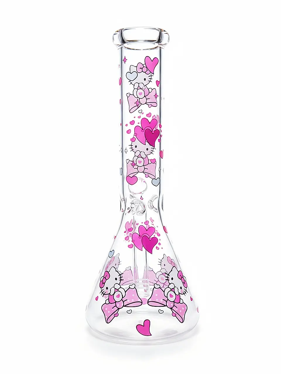 Hello Kitty Sakura Pink Beaker Glass Bong