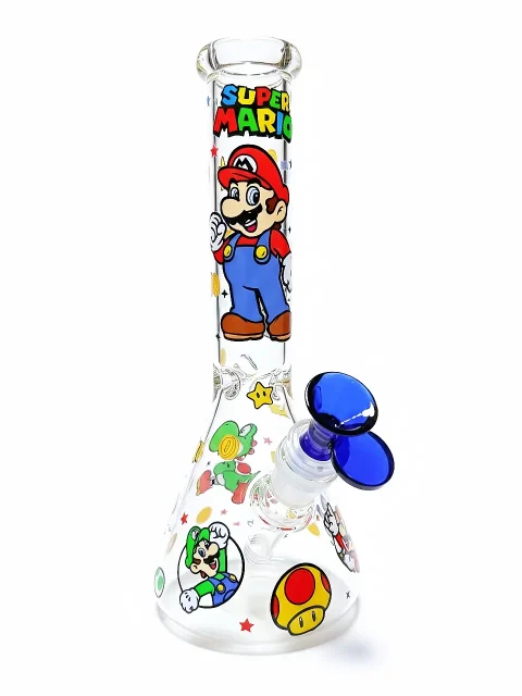Super Mario Adventure Beaker Glass Bong