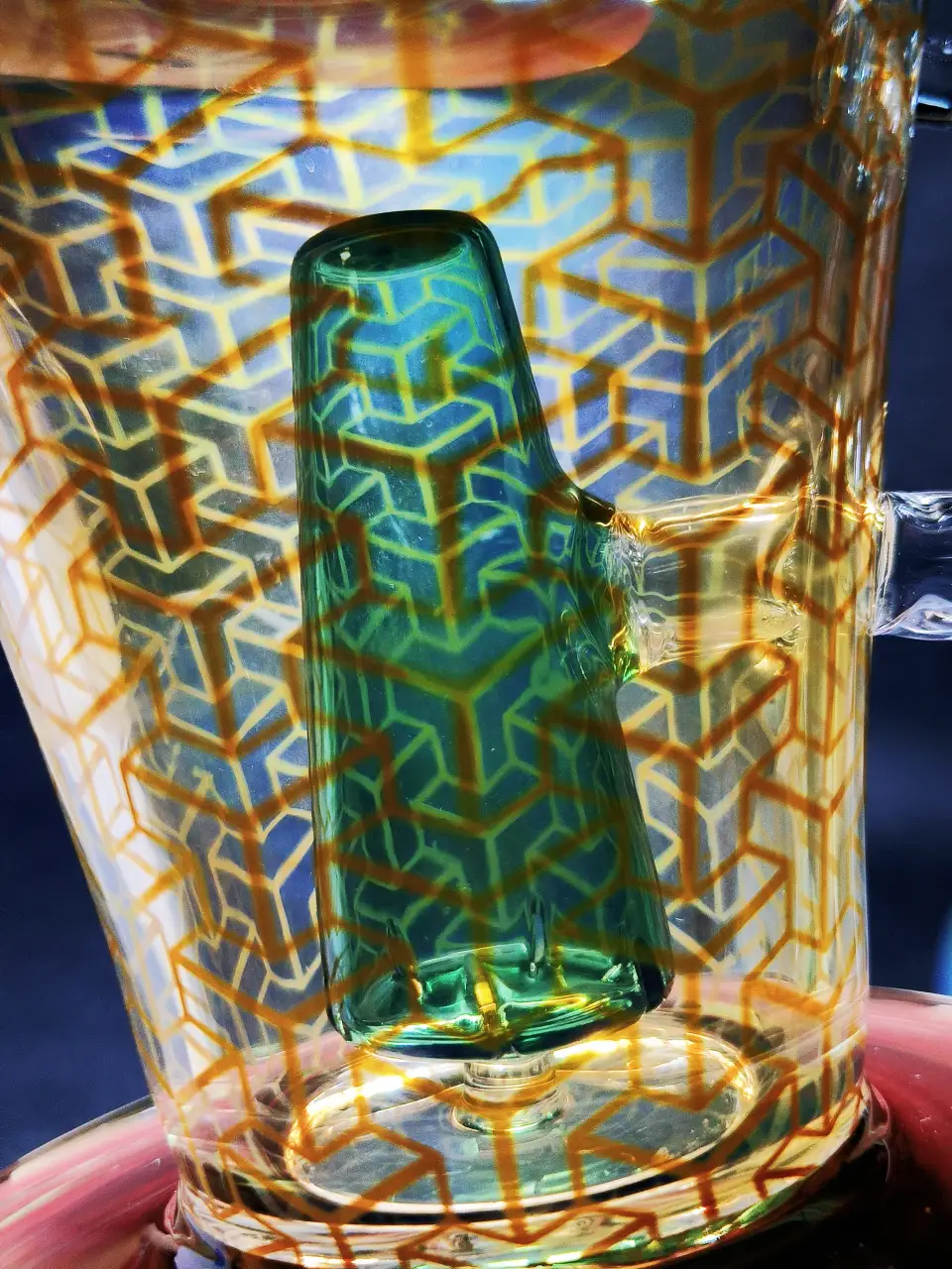 11.5-Inch Cool Silver-Fumed Skull Glass Bong