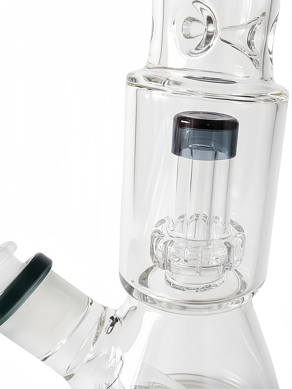 11-Inch UFO Perc Beaker Bong | Green & Blue