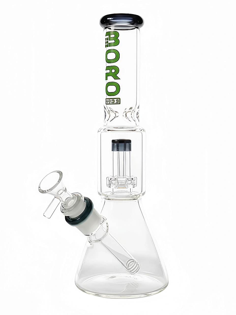 11-Inch UFO Perc Beaker Bong | Green & Blue