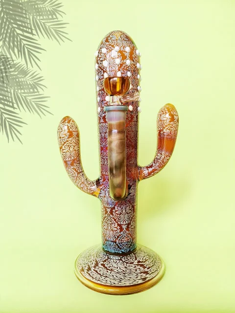 Desert Nomad Sculpted Cactus Glass Bong