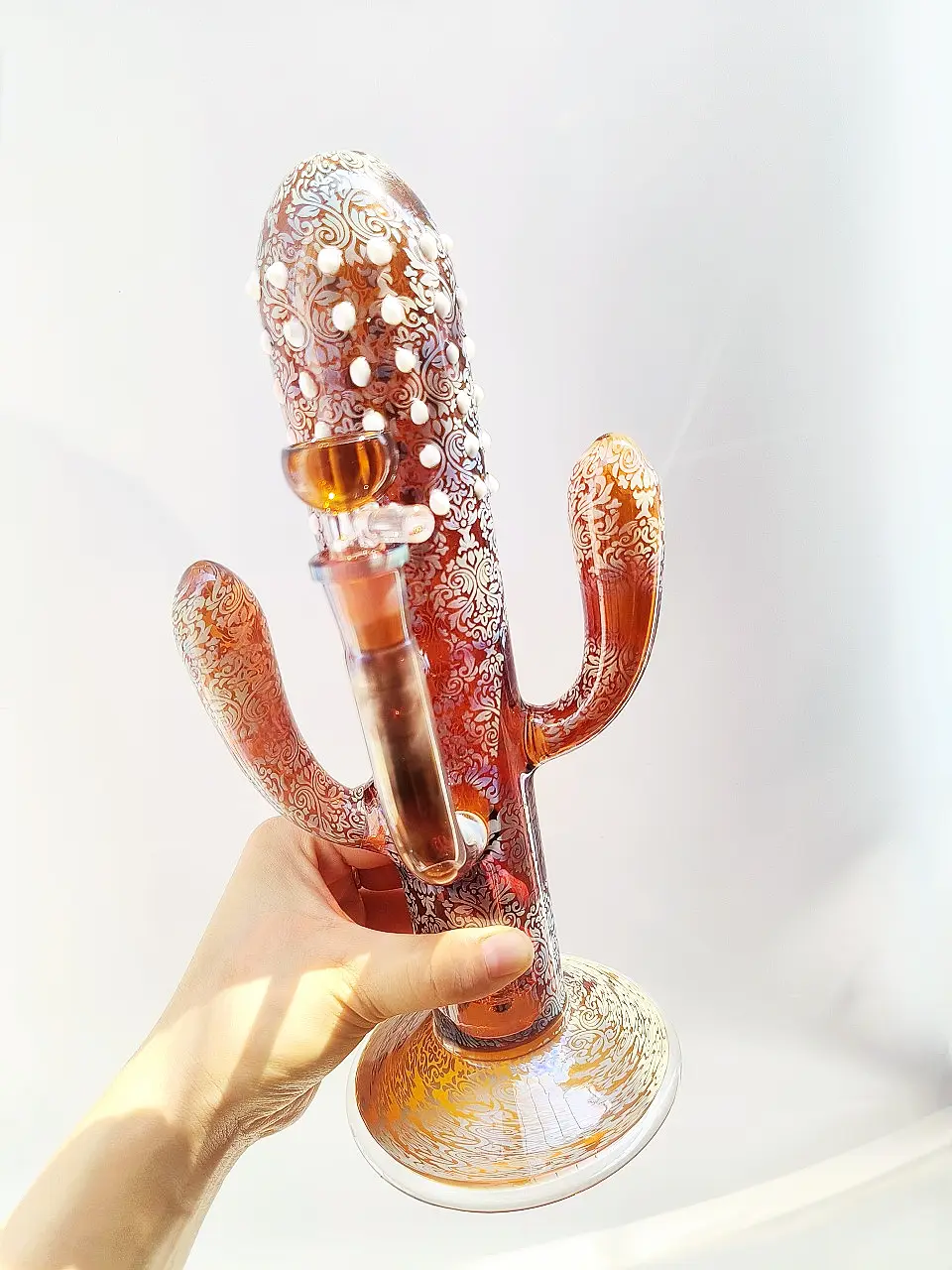 Desert Nomad Sculpted Cactus Glass Bong