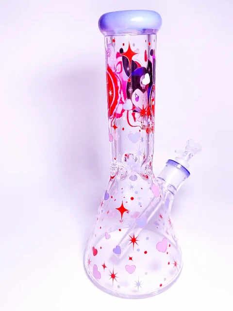 12-Inch Kuromi Inspired “Sweet & Edgy” Thick Glass Bong 12-Inch Kuromi Inspired "Sweet & Edgy" Thick Glass Bong