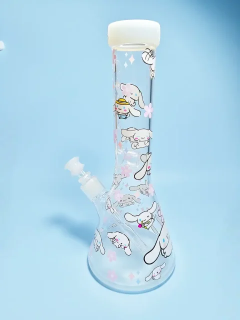 Cinnamoroll × Cookies Cloud Street Beaker Glass Bong