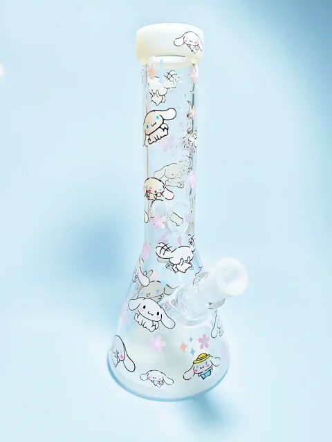 Cinnamoroll × Cookies Cloud Street Beaker Glass Bong