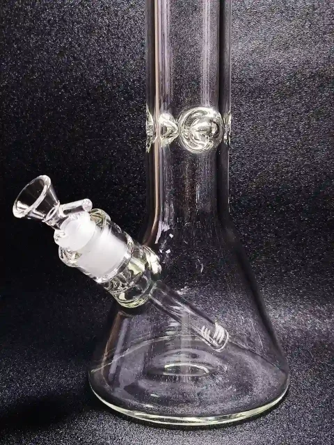14" Minimalist 7mm Thick Glass Beaker Bong