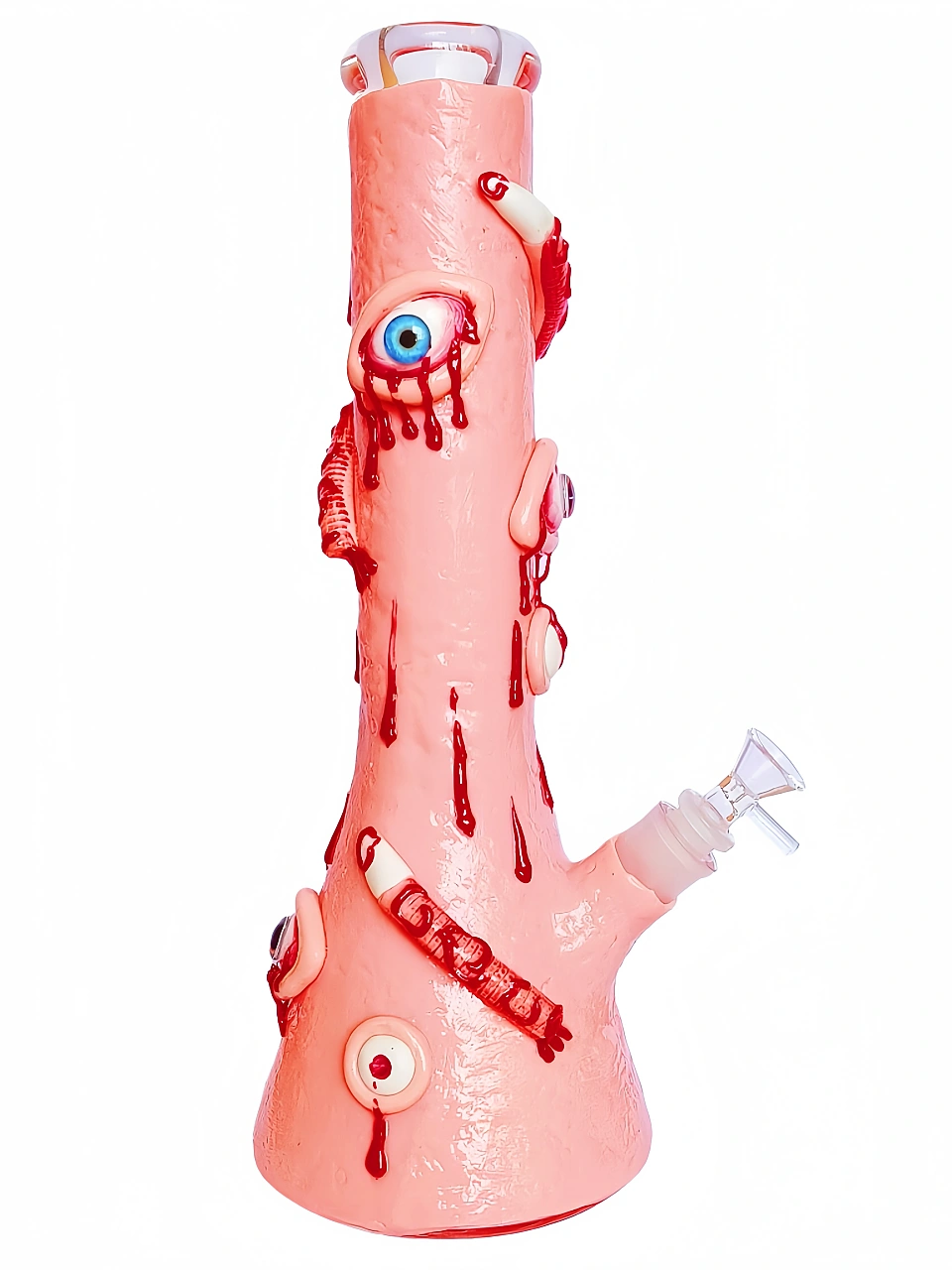 Pink Stare 14-Inch 7mm Heavy-Duty Monster Bong