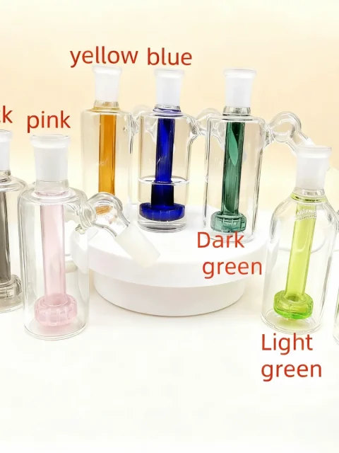 14mm Male 45° Disc Perc Glass Ash Catcher