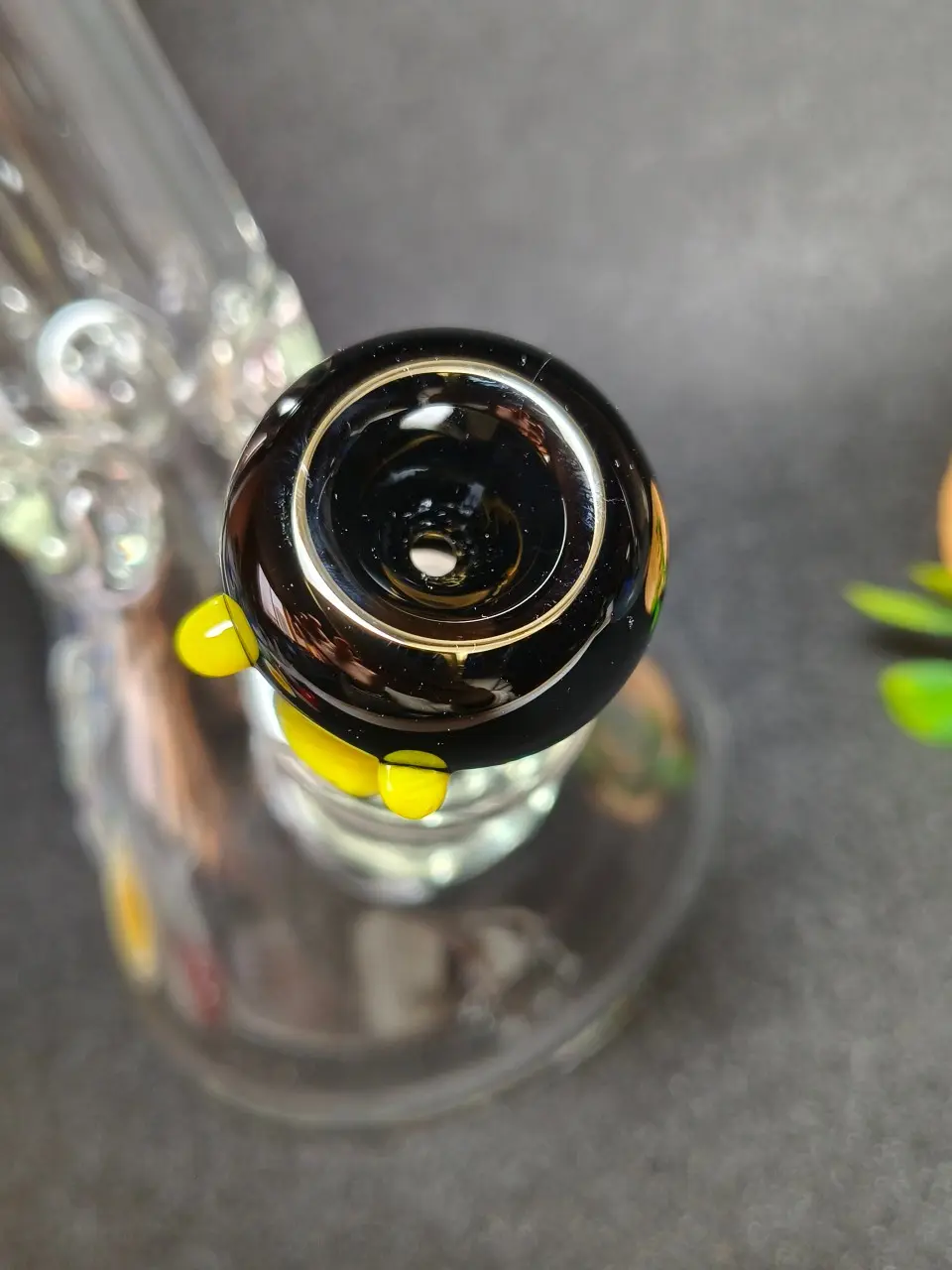 14mm Male Black Emoji Glass Bong Bowl - Image 6