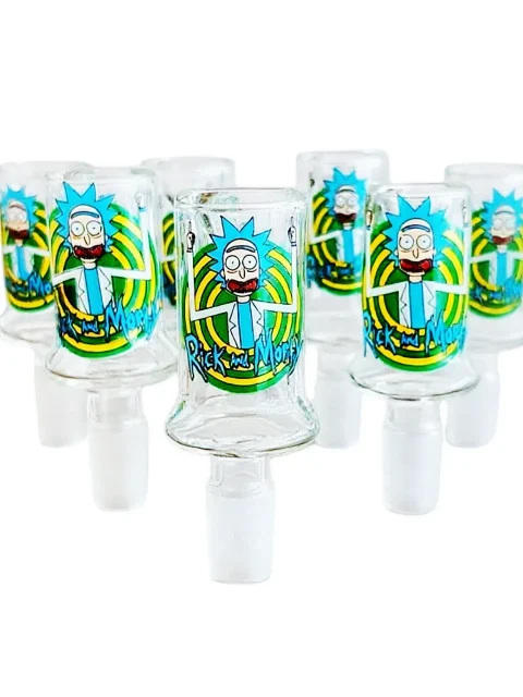 14mm Male Rick Sanchez Glass Bong Bowl