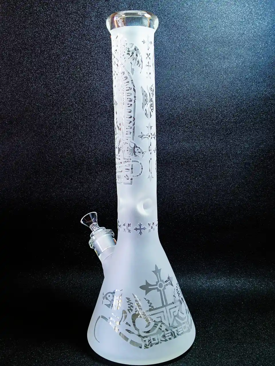 Gothic Frost Toke Tech 9mm Thick Glass Beaker Bong