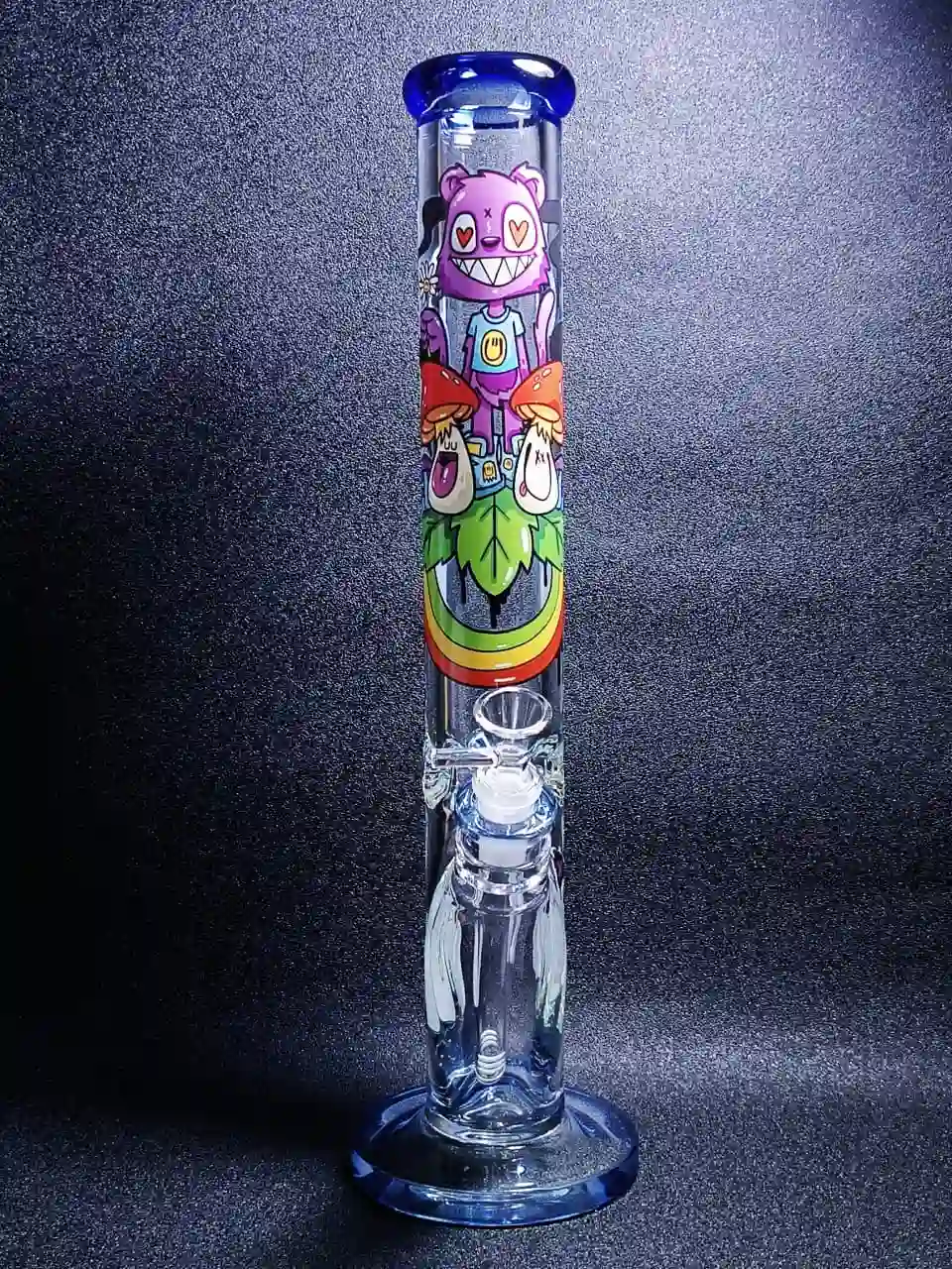 Nicky Davis 9mm Thick Straight Tube Glass Bong
