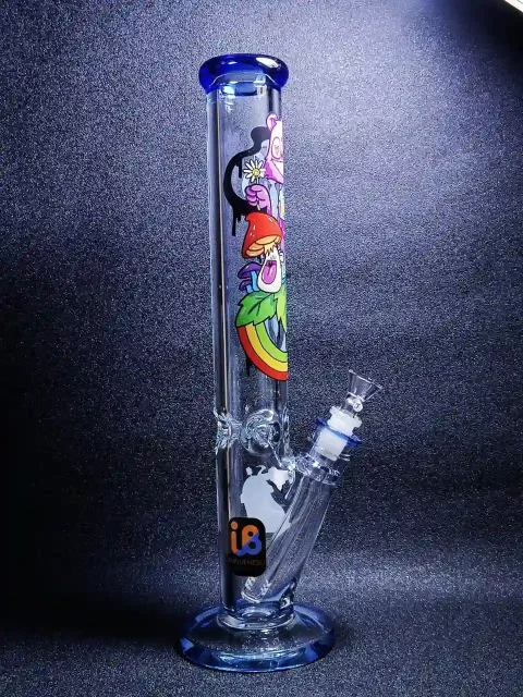 Nicky Davis 9mm Thick Straight Tube Glass Bong