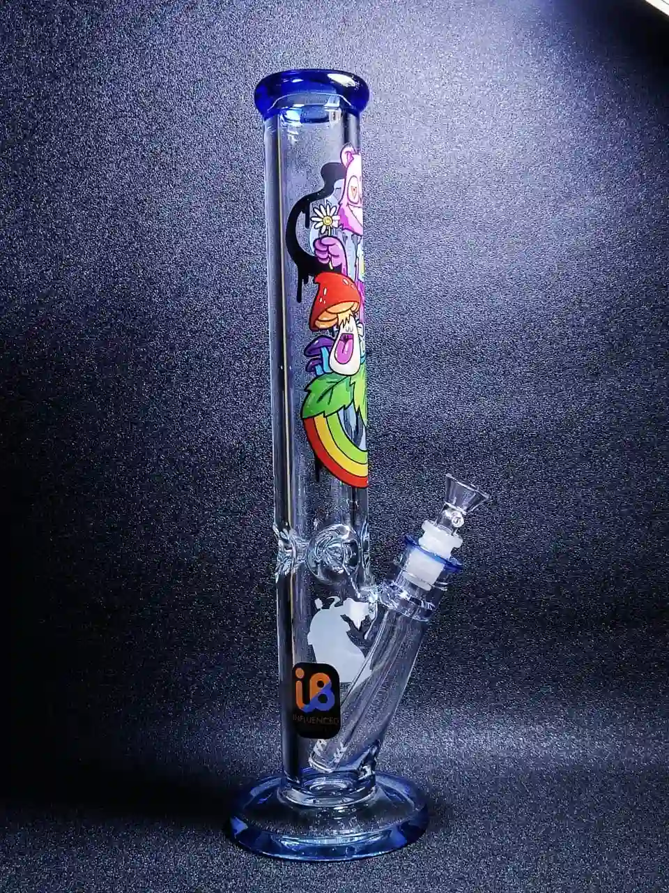 Nicky Davis 9mm Thick Straight Tube Glass Bong