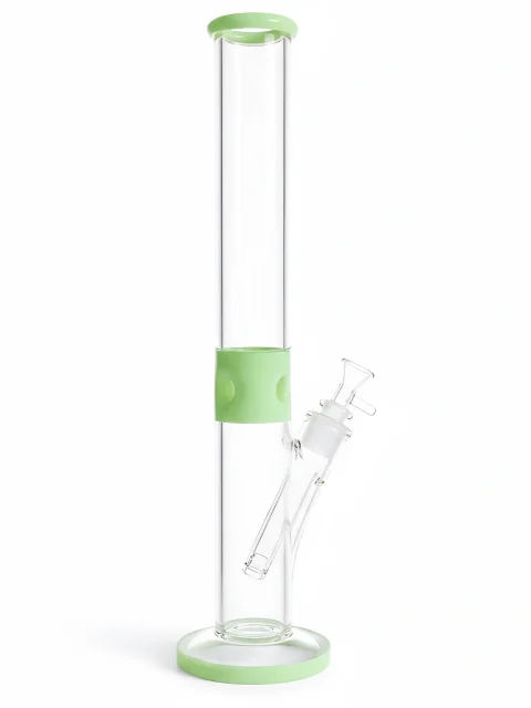 Spring Bud Minimalist Straight Tube Glass Bong