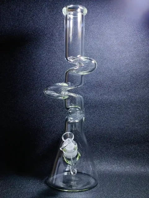 Zig-Zag 18-inch High-Impact Zong Beaker Glass Bong