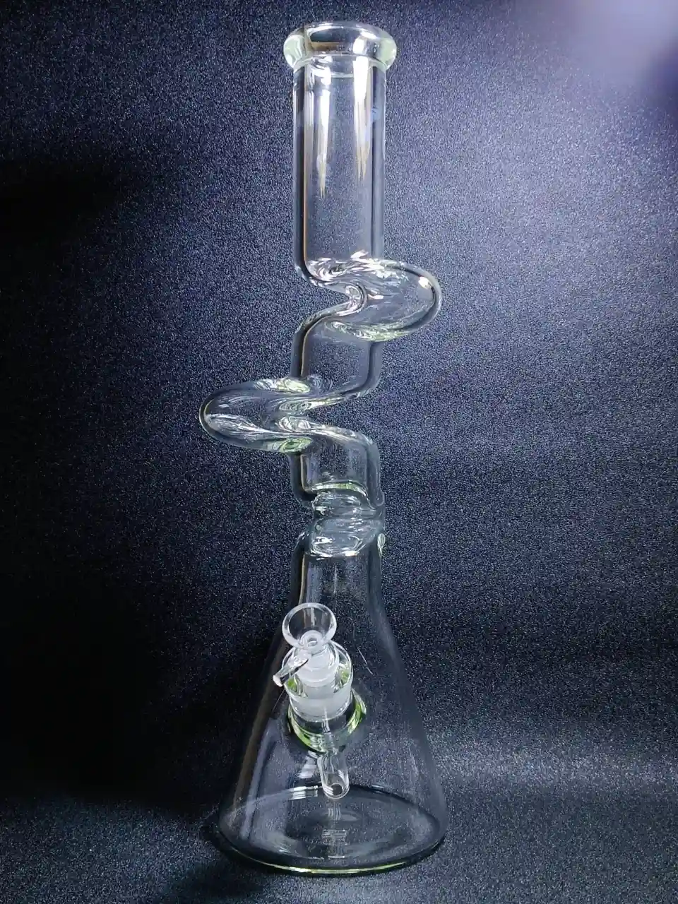 Zig-Zag 18-inch High-Impact Zong Beaker Glass Bong