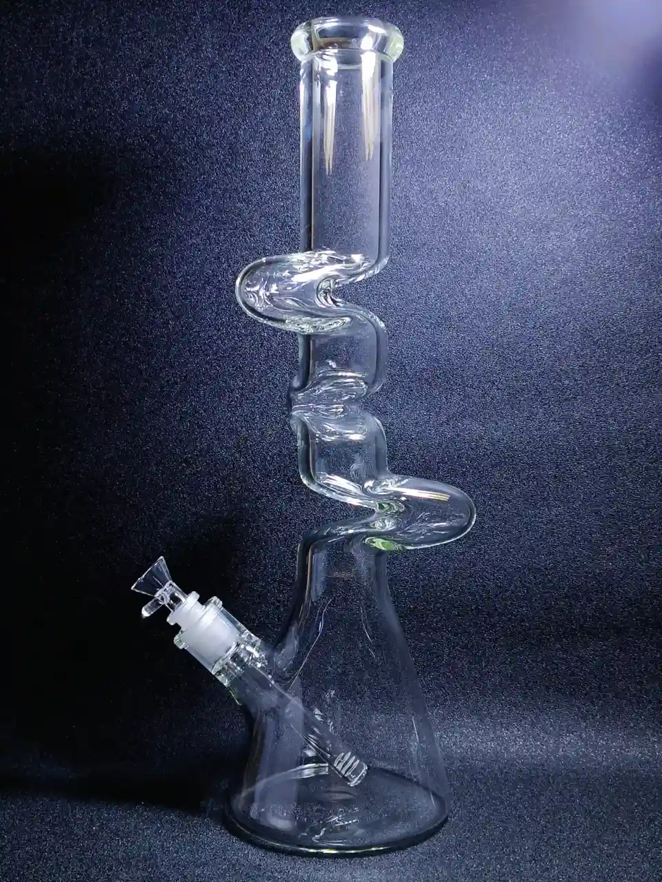 Zig-Zag 18-inch High-Impact Zong Beaker Glass Bong