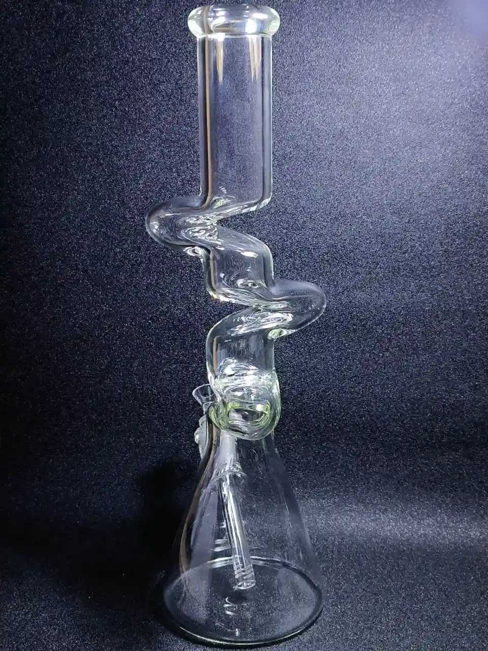 Zig-Zag 18-inch High-Impact Zong Beaker Glass Bong