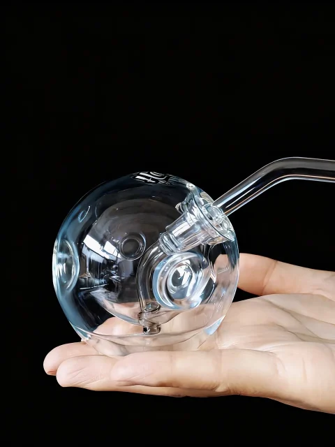 3-Inch Fab Egg Style Crystal Orb Dab Rig