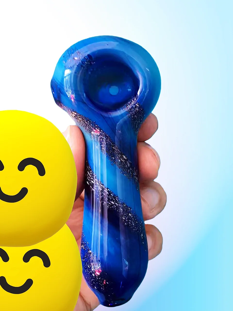 4.5-Inch "Stardust Nebula" Cosmic Spoon Pipe - Image 2