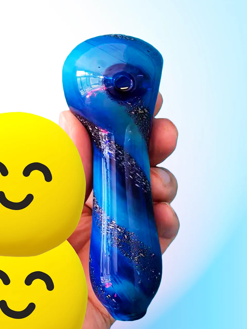 4.5-Inch "Stardust Nebula" Cosmic Spoon Pipe - Image 3