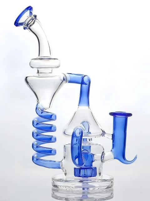 5.5-inch Helix Lab Spiral Recycler Bong