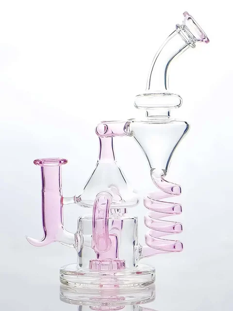 5.5-inch Helix Lab Spiral Recycler Bong 5.5-inch Helix Lab Spiral Recycler Bong