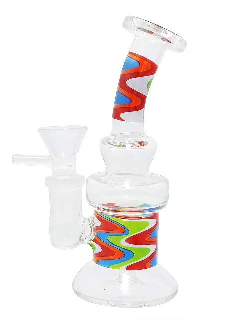 5-inch Psychedelic Wave Art Bubbler