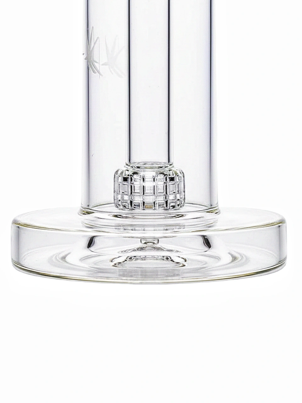 8.5-Inch Matrix Perc Clear Straight Tube Bong