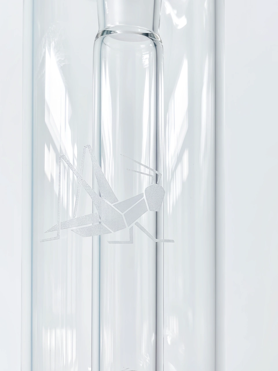 8.5-Inch Matrix Perc Clear Straight Tube Bong